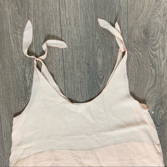 Club Monaco Salyie Camisole Blouse Tank Top Silk Shoulder Tie Pale pink Size  XS - Picture 5 of 11